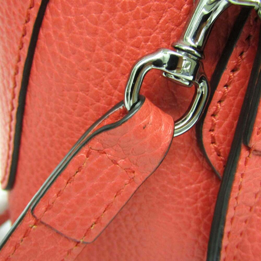 GUCCI Red Leather Shoulder Bag - Picture 9 of 15